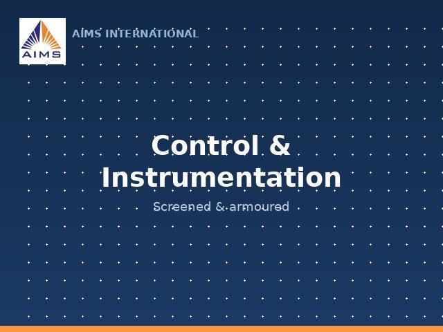 Control & Instrumentation Cables