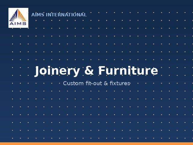 Joinery & Furniture